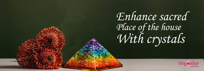 Enhance sacred place of the house with crystals