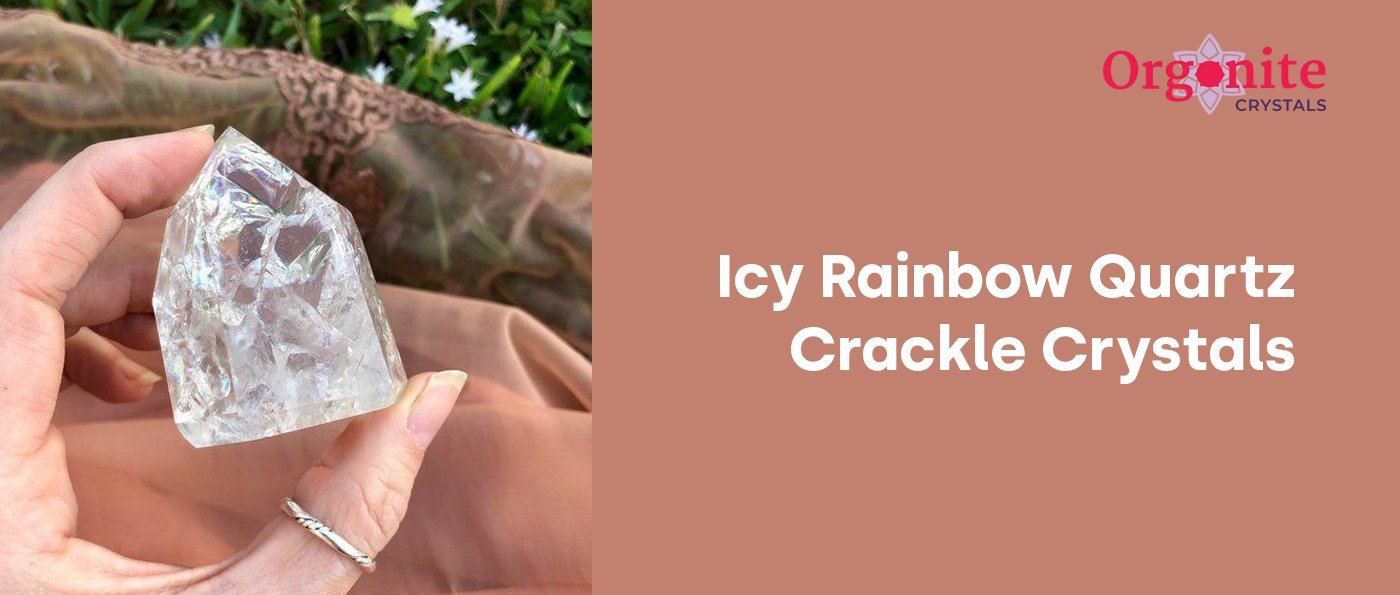 Icy Rainbow Quartz Crackle Crystals