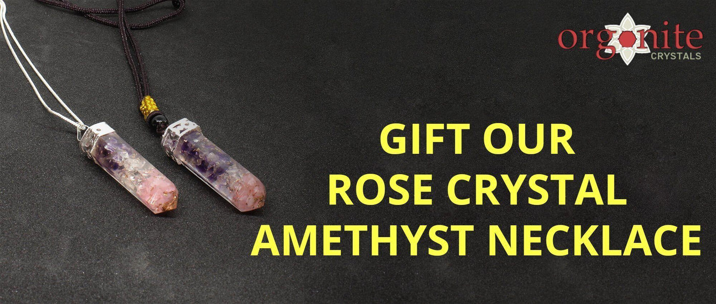 Gift our Rose Crystal Amethyst Necklace