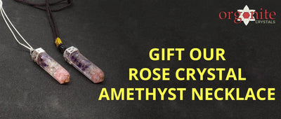Gift our Rose Crystal Amethyst Necklace