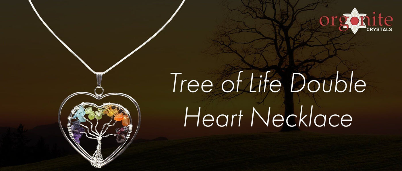 Tree of Life Double Heart Necklace