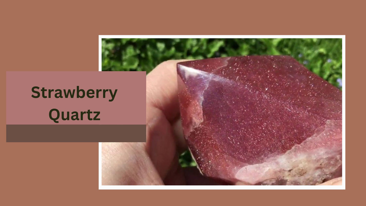 Strawberry Quartz - A Happy Stone That Brings Love, Laughter and Joy!