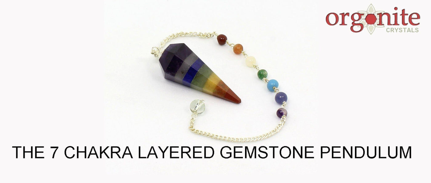 The 7 Chakra Layered Gemstone Pendulum
