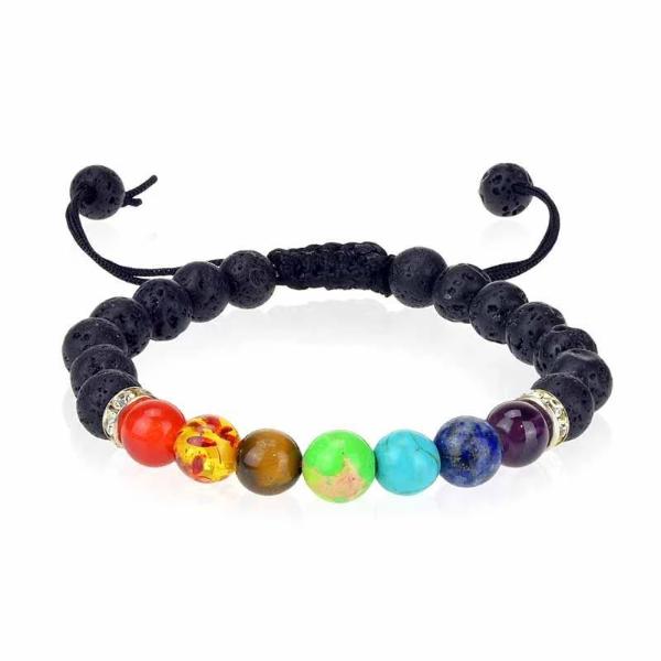 Jet New Authentic Combination Crystal Beads Bracelet Healing Balancing  Chakra ( Motivation & Mental Strength)